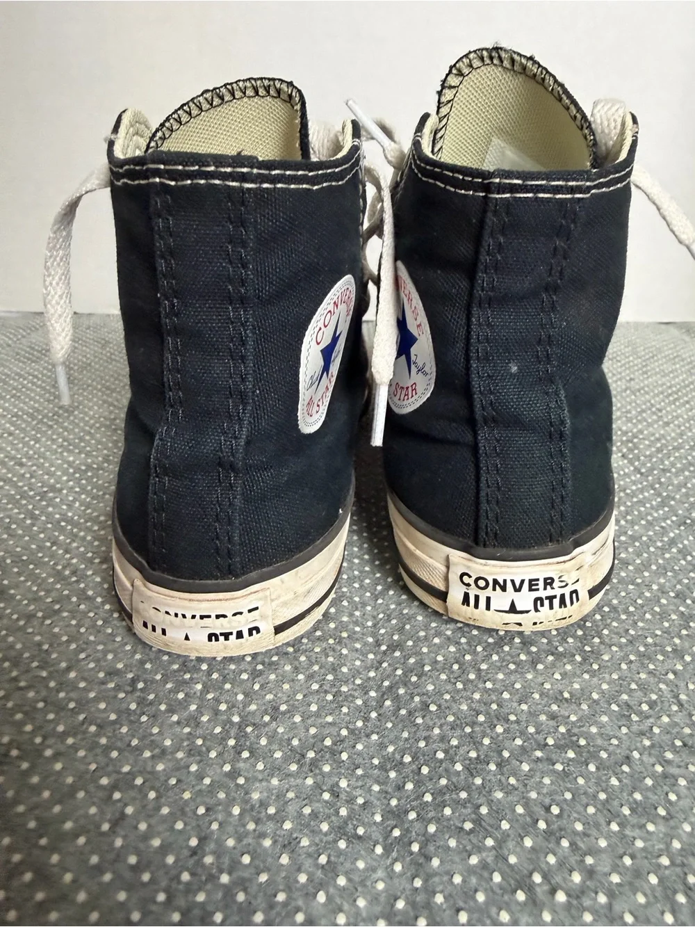 Converse Black and White High-Top Sneakers Kids size 13